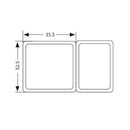 Gourmet Steel 201 Stainless Steel Food Insert Pan, Size 2/3