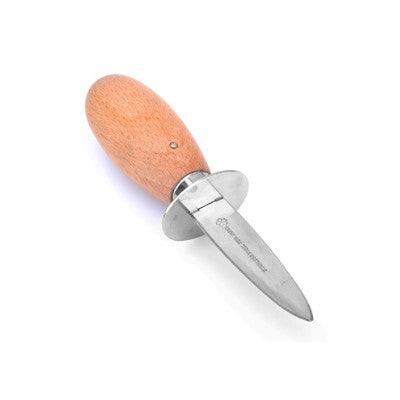 Stainless Steel Oyster Opener With Wooden Handle, Regular