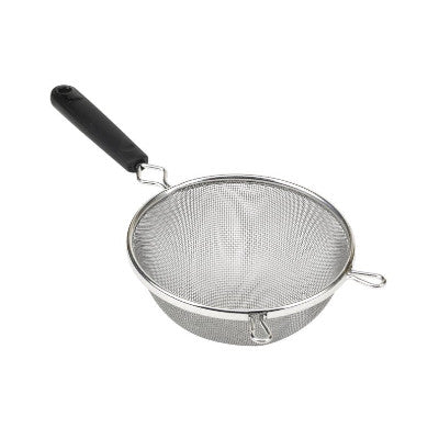 Stainless Steel Strainer With Black Handle