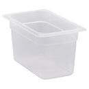 Cambro Translucent Polypropylene Food Insert Pan, Size 1/4