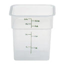 Cambro CamSquare Translucent Polypropylene Food Containers