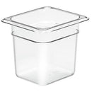 Cambro Camwear Polycarbonate Food Insert Pan, Size 1/6