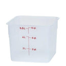 Cambro CamSquare Translucent Polypropylene Food Containers