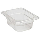 Cambro Camwear Polycarbonate Food Insert Pan, Size 1/8