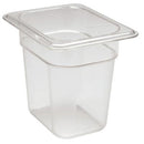 Cambro Camwear Polycarbonate Food Insert Pan, Size 1/8