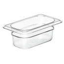 Cambro Camwear Polycarbonate Food Insert Pan, Size 1/9