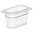 Cambro Camwear Polycarbonate Food Insert Pan, Size 1/9
