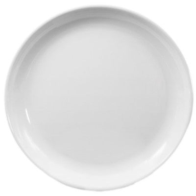 Melamine Round Coupe Plate, Cream