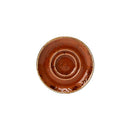 Steelite Craft Double Well Saucer, Terracotta