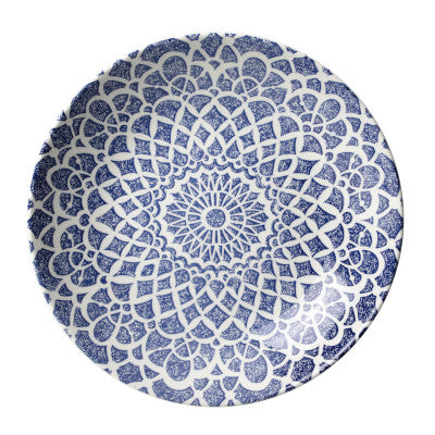 Steelite Ink Nomad Round Deep Coupe Plate, Blue