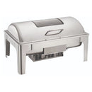 Gourmet Steel Stainless Steel Chafing Dish With Insert & Frame, Stainless Steel Clear Lid, Size 1/1