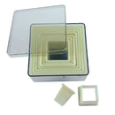 Gourmet Steel Polypropylene Square Cutter, Set of 9pcs