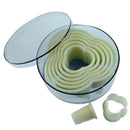 Gourmet Steel Polypropylene Trio Cutter, Set of 8pcs