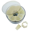 Gourmet Steel Polypropylene Flower Cutter, Set of 8pcs