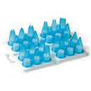 Gourmet Steel Plastic Assorted Nozzle 1, Blue, Set of 24pcs