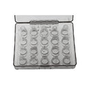 Gourmet Steel Plastic Assorted Nozzle, Blue, Set of 20pcs