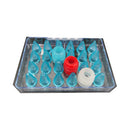 Gourmet Steel Plastic Assorted Nozzle 2, Blue, Set of 24pcs