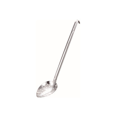 Stainless Steel Oval Perforated Serving Ladle With Hook