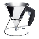De Buyer Stainless Steel Mini Piston Funnel With Stand