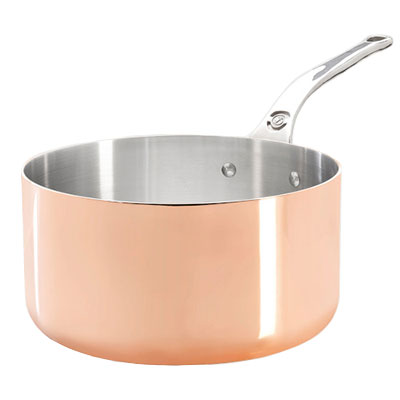 De Buyer PRIMA MATERA Induction Copper Stainless Steel Saucepan