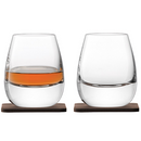 LSA Islay Whiskey DOF Tumbler With Walnut Coaster