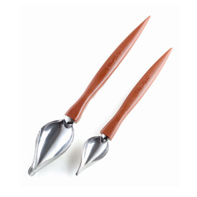 Silikomart Chocolate Stainless Steel Decor Spoon, Set of 2pcs