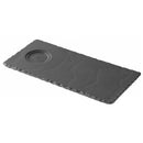 Revol Basalt Rectangular Tray With Indent, Matt Slate