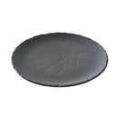 Revol Basalt Round Dessert Plate, Matt Slate