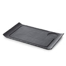 Revol Basalt Rectangular Gourmet Plate With Curved Edges, Matt Slate
