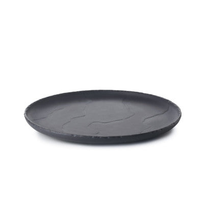 Revol Basalt Round Flat Coupe Plate, Matt Slate