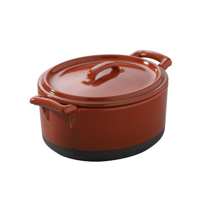 Revol Belle Cuisine Eclispe Cocotte With Lid, Pepper Red