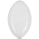 Revol Equinoxe Oval Plate, White Cumulus