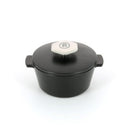 Revol Revolution 2 Non-Induction Round Cocotte, Cast Iron Body & Satin Black Lid