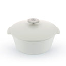Revol Revolution 2 Induction Round Cocotte, White Body & White Lid