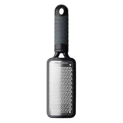 Microplane Home Series Fine Cheese Grater, Black Handle