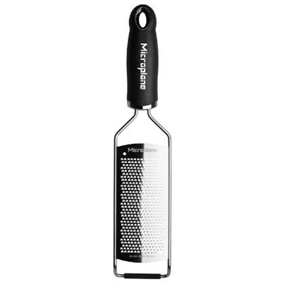 Microplane Gourmet Series Fine Cheese Grater, Black Handle