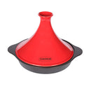 Chasseur Cast Iron Round Targine, Medium, Black Base & Red Cover