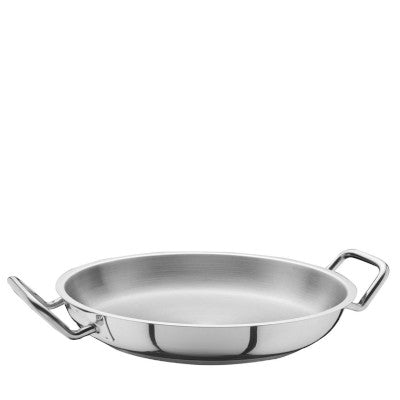 Ozti Stainless Steel Fry Pan Without Lid, Two Handle