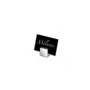 Athena Stainless Steel Buffet Tag Holder, Mirror Finish
