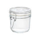 Bormioli Rocco Fido Round Glass Jar, Lock Cover