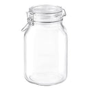 Bormioli Rocco Fido Square Glass Jar, Lock Cover