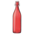 Bormioli Rocco Giara Glass Bottle, Red