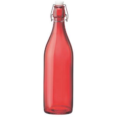 Bormioli Rocco Giara Glass Bottle, Red