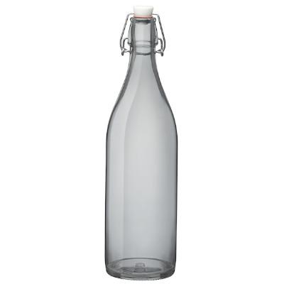 Bormioli Rocco Giara Glass Bottle, Gray