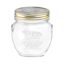 Bormioli Rocco Quattro Stagioni Amphora Glass Jar, Gold Screw Cover