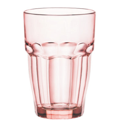 Bormioli Rocco Rock Bar Long Drink Glass, Pink