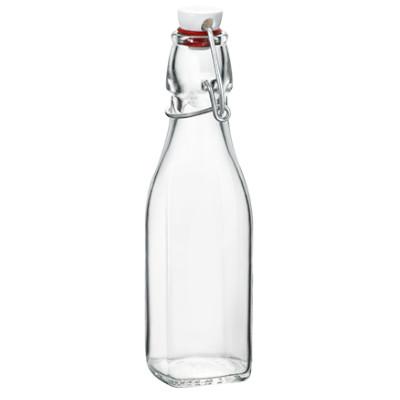 Bormioli Rocco Swing Square Glass Bottle With Lock Cover