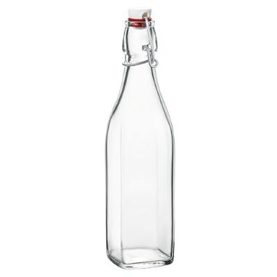 Bormioli Rocco Swing Square Glass Bottle With Lock Cover
