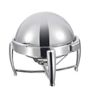 Gastro MAJESTY Stainless Steel Round Chafing Dish With Insert, Stainless Steel Roll-Top Lid