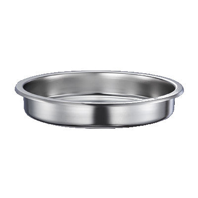 Gastro Stainless Steel Round Food Insert Pan, 6ltr